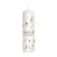Hochzeitskerze Blumen Flower 360 Grad Druck Hochzeitskerze Blumen Flower 360 Grad Druck